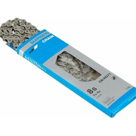 Chaîne Shimano Deore LX XT CN-HG71 6/7/8 vitesses 116 maillons (1/3)