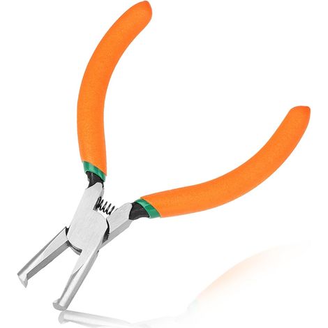 Pince coupante transversale SMT/SMD de 12,7 cm - Pince coupante latérale - Coupe d'angle avant - Coupe d'extrémité avec nez plat extra long - Lame de 90 degrés (1/5)