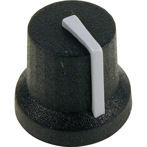 Cliff CL170844BR CL170844BR Drehknopf  Schwarz, Grau (Ø x H) 16.8 mm x 14.5 mm 1 St.