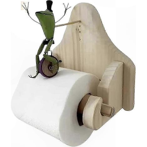 Froschförmiger, wandmontierter Toilettenpapierhalter für Fahrräder (1/5)