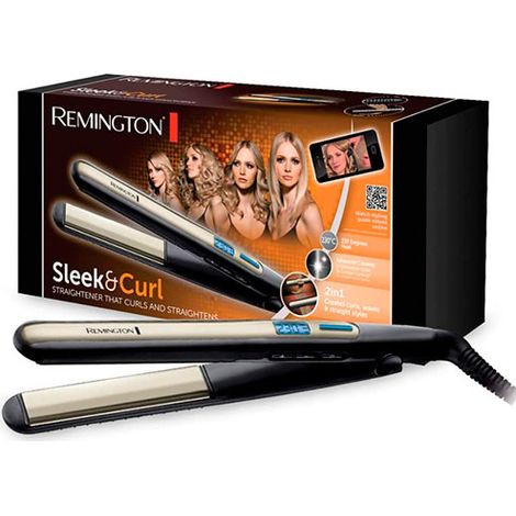 Plancha de Pelo Remington Sleek & Curl Negro 110 mm 150°C - 230°C (1/10)