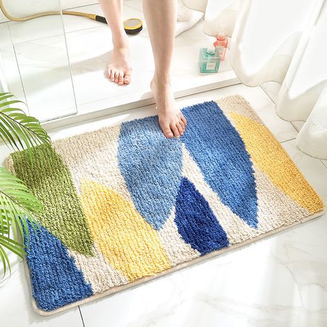 Tapis de bain moderne 50x80 cm - antidérapant et absorbant (1/4)