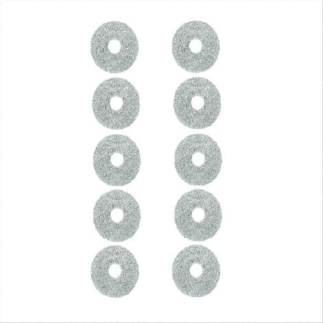 NALOOKAMIC Lot de 10 chiffons de nettoyage pour aspirateur robot Dreame X50 Ultra / S40 Enhanced Edition (pièces de rechange)