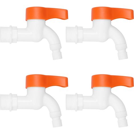 Lot de 4 raccords rapides en plastique PPR pour robinet d'eau, filetage mâle G3/4". (1/5)