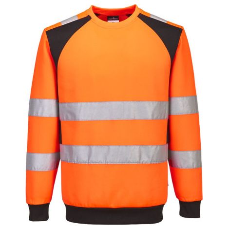 Sudadera ecológica de alta visibilidad WX2 PORTWEST CD805 XXXL Naranja/Negro (1/2)