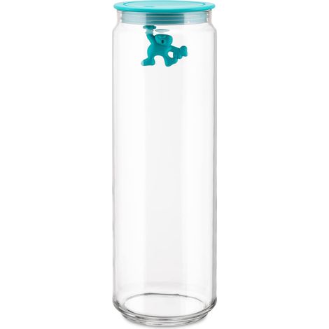 Boîte de Cuisine en Verre avec Couvercle en Résine Thermoplastique, Bleu clair 200 cl (1/5)
