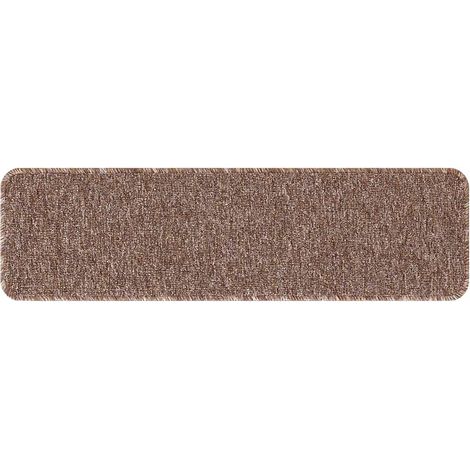 Tappetini Antiscivolo per Scale 15 pz 75 x 20 cm Marrone PP vidaXL (1/5)