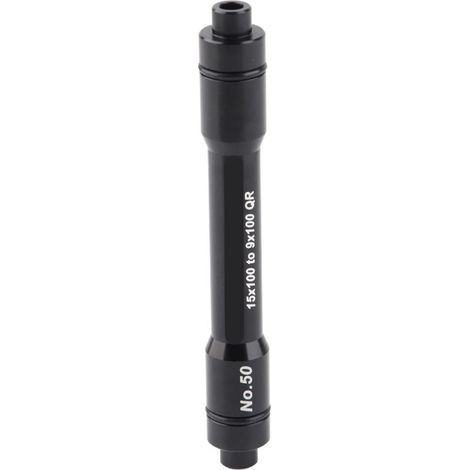 Moyeu d'adaptateur d'essieu traversant 15mm à 9mm à dégagement rapide pour roue avant 100mm, couleur noire (1/5)