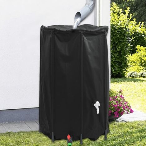 Serbatoio d'acqua pieghevole con rubinetto, 500 L, in PVC (1/5)
