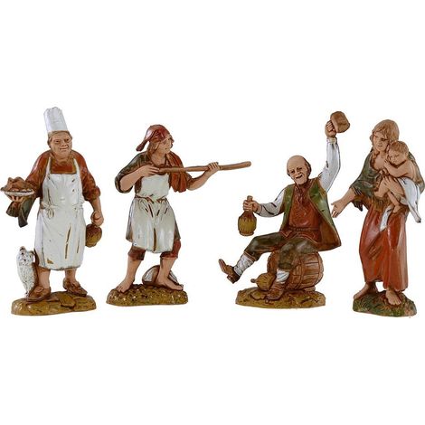 1 PASTORE 10CM IN RESINA PER PRESEPE MODELLO ASSORTITO