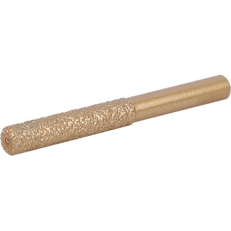 Fraise diamantée à queue droite brasée dorée pour quartz, pierre et marbre, couteau à jointure 6,35 x 7 x 65 mm (1/5)