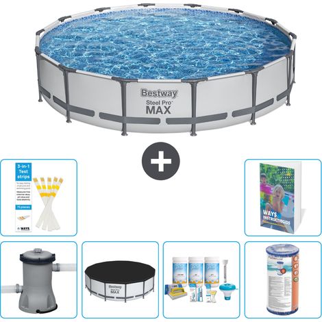 Bestway Piscina Bestway Steel Pro MAX Rotonda - 427x107 cm - 7-pezzi  S208