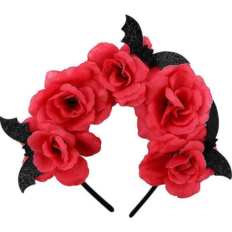 1 Stück Halloween-Rosen-Haarreif für Halloween-Dekorationen (1/3)