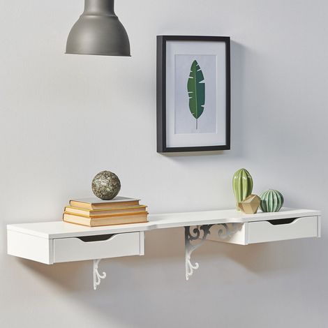 Supports d'étagère vintage en fonte, lot de 4 (1/5)