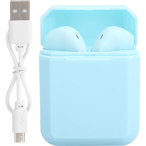 Bluetooth-Kopfhörer mit Geräuschunterdrückung, Stereo, wasserdicht und schweißresistent, TWS-Ohrhörer, blau (1/5)