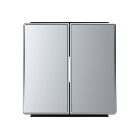 Tapa doble tecla Serie Sky de Niessen  Plata
