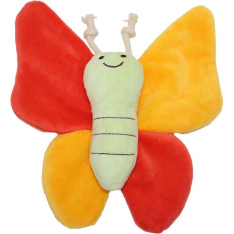 Butterfly Peluche Jouet pour chien – Sound-producing et résistant aux morsures – pour Massaging Gums et nettoyage Tartar (1/5)