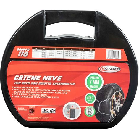 START Set 2 Catene Neve Omologate Gruppo 110 Spessore 7 Millimetri Video (1/5)