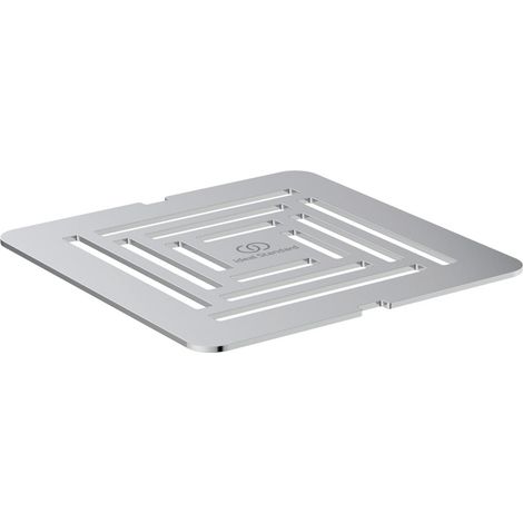 Ideal Standard - Ultra Flat S+, Griglia di scarico per piatto doccia, Acciaio Inossidabile, Cromato (1/2)
