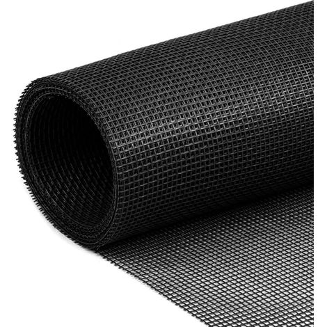 Moustiquaire Fenêtre de Remplacement, Filet 250x120cm DIY Super Durable, Maille Moustiquaire Protection Contre Insecte Moustique pour Porte, Résistant aux UV, Lavable & Indéchirable, Noir