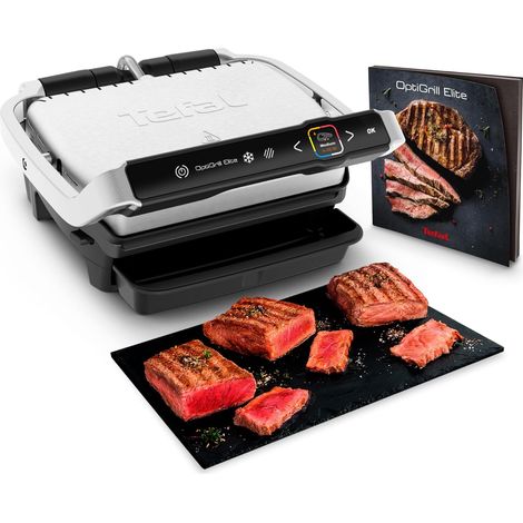 Grill Tefal OptiGrill Elite 2000W Métal (1/2)