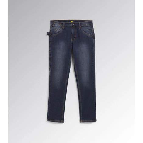 Utility Diadora Arbeitshose Blau Verwaschene Jeans S