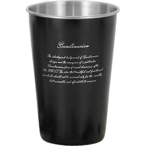 Gobelets incassables en acier inoxydable de 500 ml pour boissons froides, idéaux pour les bars, la maison, les restaurants et la cuisine.-Style A (1/5)