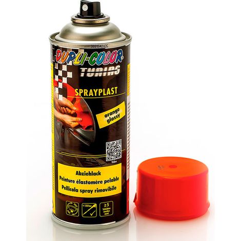 Spray caoutchouc orange Sprayplast aérosol 400 ml Motip (1/4)