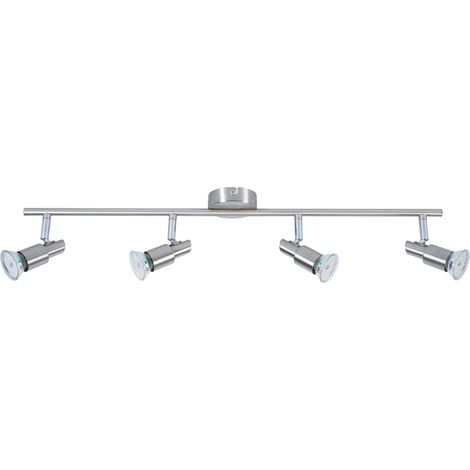 LED-Lampe 4er Spot Lina nickel-chrom 68 x 12 cm warmweiß (1/3)