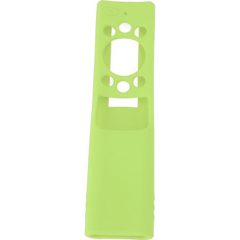 Étui de protection en silicone doux pour la peau, antidérapant et lavable pour télécommande SAMSUNG BN59, vert fluorescent (1/5)