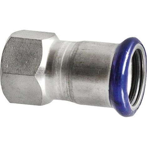 Raccord à sertir en acier inoxydable, contour M, manchon de jonction avec fil. femelle 76,1 mm x DN50 (2’’) (1/2)