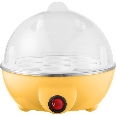 Yellow Egg Steamer, Household Electric Quick Eggs Boiler Kitchen Multifunctional Tool Mini Eggs Stea (1/5)