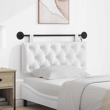 vidaXL Cabecero colgante Con luz LED Blanco Tela (1/5)