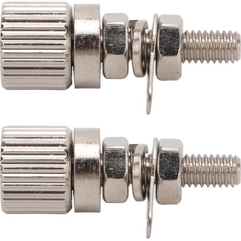 Lot de 2 bornes de courant M4x27mm, longue durée de vie, pratiques et compactes. Composants électroniques. (1/5)
