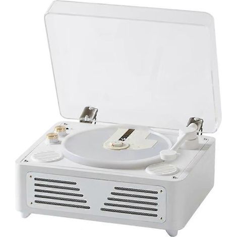 Retro Bluetooth 5.0 Stereo-HiFi-CD-Player, tragbarer Desktop-CD-Player für Zuhause. (1/5)