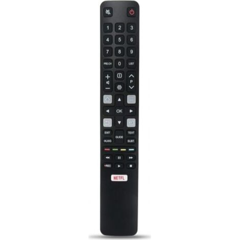 Telecomando sostitutivo TCL RC802N, telecomando universale per TV TCL compatibile con tutte le smart TV TCL con pulsante di scelta rapida Netflix 32ES560 40ES560 U50P6146 (1/4)