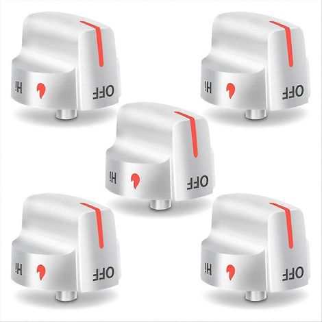 5 pièces 5304509064 boutons remplacement pour cuisinière gaz boutons 5304509929 remplace gaz cuisinière boutons (1/5)
