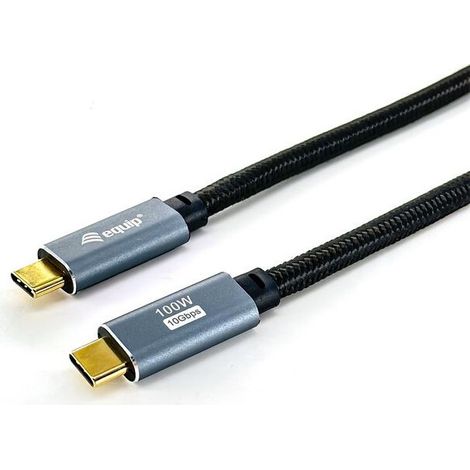 Equip Kabel USB-C3.2-C Gen2 4K  PD100W St/St  3.00m schwarz (128359)