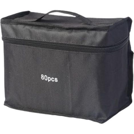 Marqueurs de Coloriage pour Adultes, Ensemble Double Pointe pour Dessin et Croquis, Trousse Fournitures Artistiques, Stylos Peinture Avec Sac De Rangement Pour Adultes Artistes, École, Voyage (1/5)