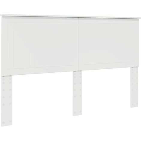 Tête de lit,Décoration murale Blanc Brillant 160 cm Bois d'ingénierie CFW747741 (1/5)