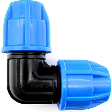 PE 25 Equivalent plastic bend for polyethylene pipe ø 25(4 pieces) (1/4)