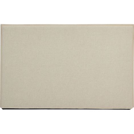 Testata letto sfoderabile 190 cm Cotone e Lino Beige - TAHIME (1/5)