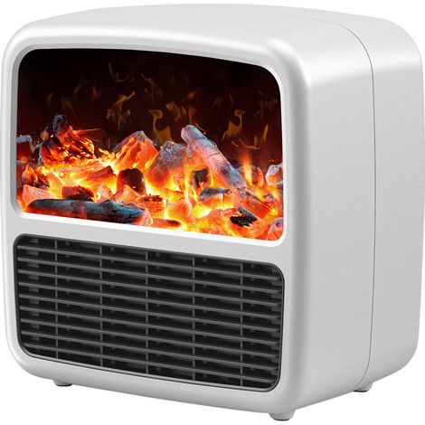 Chauffage électrique soufflant avec poignée, idéal pour l'hiver à la maison ou au bureau, protection contre la surchauffe. (1/5)