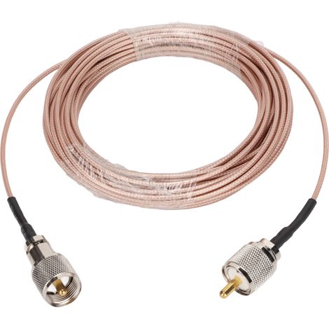 Connecteur PL259 Câble Antenne Basse Perte 10m pour Mesure SWR et Radio (1/5)