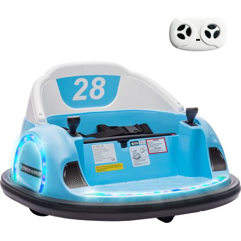 12V Elektrischer Autoscooter für Kinder, 360°-Drehung, Kinder-Autoscooter mit Fernbedienung, Blau (1/5)