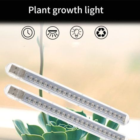 Filiyano – Lampe LED pour plantes succulentes avec tuyau flexible USB pour éclairage hydroponique de jardin, serre et culture hydroponique (prise non (1/3)