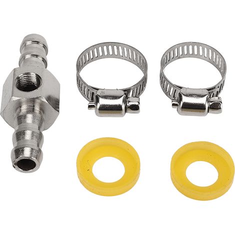 Ortviai Té de Raccord pour Jauge de Pression Carburant en Acier Inoxydable 304 – 3/8" avec Entrée 9,5 mm