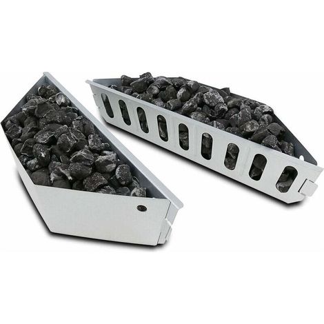Paniers à charbon pour Weber 7403, One Touch, Master Touch et tous les barbecues à charbon de 47, 57 et 67 cm, pour une cuisson directe et indirecte, lot de 2 (1/5)