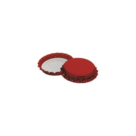 tappi corona diam.26 rosso 100 pezzi