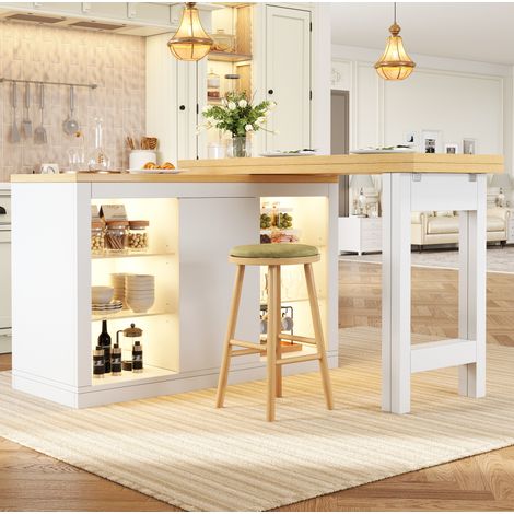 Table extensible 120-197 cm pivotante LED RGB HAVRYA (1/5)